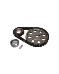 COMP Cams Adjustable Roller Timing Set for Oldsmobile V8 Engines 1964-1990, Steel Construction, Black Finish, Single Row Chain - 3113KT