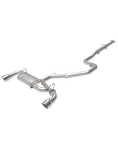 aFe Takeda Exhaust Cat-Back 19-20 Hyundai Veloster N 304SS Polished Dual Tips Exhaust - 49-37010-P