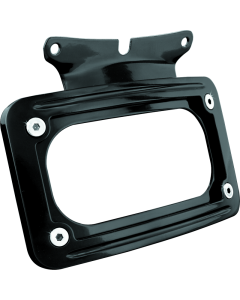 Kuryakyn Curved License Plate Mount Black - 3149