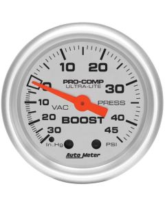 Ultra-Lite AutoMeter Gauge: Vac/Boost 30INHG-45PSI