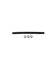 Deatschwerks Convoluted Tubing 200mm Length x 8mm ID Side 1 x 8mm ID Side 2 - Black - 9-CT-8-516