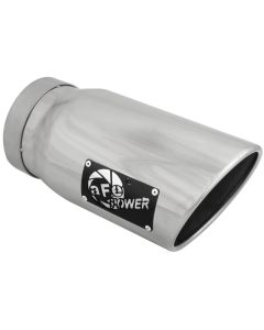 aFe Diesel Exhaust Tip Bolt On Polished 5in Inlet x 6in Outlet x 12in Long - 49T50601-P12