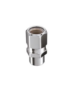 McGard Hex Lug Nut (Drag Racing Short Shank) 1/2-20 / 13/16 Hex / 1.6in. Length (4-Pack) - Chrome - 60127