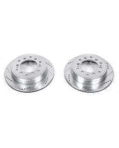 Power Stop 10-19 Lexus GX460 Rear Evolution Drilled & Slotted Rotors - Pair - JBR1396XPR