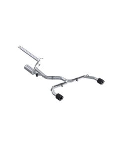 MBRP 3" T304 Stainless Steel Catback 2.5" Dual Split Rear w/ Carbon Fiber Tips Volkswagen Golf GTI M - S46173CF