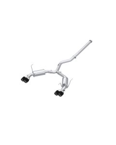 MBRP 3" Catback Dual Split Rear Quad CF Tips Street Profile Subaru WRX 2022 - S48073CF