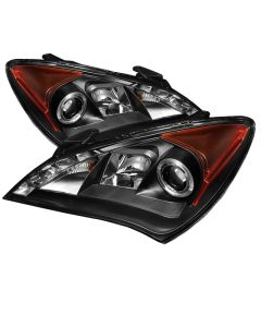 Spyder Hyundai Genesis 10-12 Projector Halogen Model- LED Halo DRL Blk PRO-YD-HYGEN09-DRL-BK - 5034250