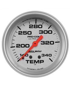 Autometer Ultra-Lite 2-5/8in Mechanical 140-340 Degree F Temperature Gauge - 4435