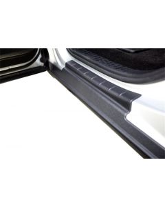 Bushwacker 99-16 Ford F-250 Super Duty Crew Cab Trail Armor Rocker Panel / Sill Plate Cover - Black - 14063