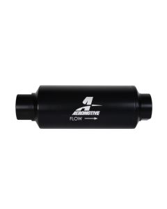 Aeromotive In-Line Marine Filter - AN-12 - 40 Micron SS Element - Black Hardcoat Finish - 12343