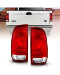 ANZO 1997-2003 Ford F-150 Taillight Red/Clear Lens (OE Replacement) - 311307