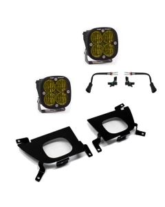 Baja Designs 2019+ Chevy Silverado 1500/2500/2500 HD SAE Amber Fog Pocket Kit - 447529
