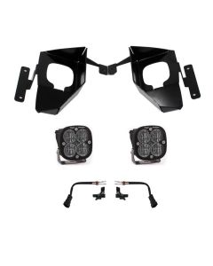 Baja Designs 16-18 Silverado 1500 Squadron Fog Pocket Kit - Clear - 447534
