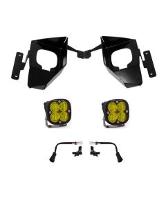 Baja Designs 16-18 Silverado Squadron Sport Fog Pocket Kit W/C - Amber - 447537