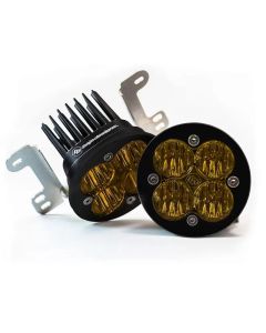 Baja Designs 2007-2018 Wrangler JL Rubicon Sport Fog Light Pocket Kit - Amber - 447721