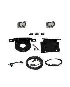 Baja Designs 2021+ Ford Bronco Dual S2 Sport W/C Reverse Kit w/Lic Plate w/Upfitter - 447764UP