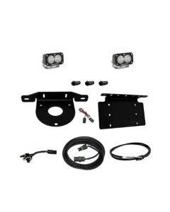 Baja Designs 2021+ Ford Bronco Dual S1 Sport W/C Reverse Kit w/Lic Plate w/Upfitter - 447765UP
