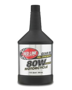 Red Line 80W Motorcycle Gear Oil w/Shockproof - Quart - 42704