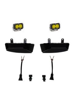 Baja Designs 2019+ Ram 2500/3500 S2 Wide Cornering Fog kit - Amber - 448043