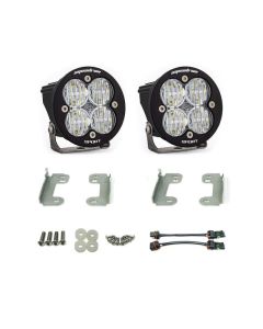 Baja Designs 07-09 Wrangler JK w/OE Bumper Squadron R Sport Fog Pocket Kit - Clear - 448146