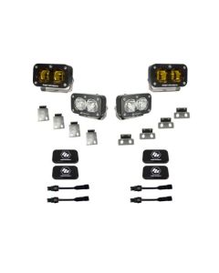 Baja Designs 21+ Ford Raptor/22+ Bronco S2 SAE Pro Fog Pocket Light Kit - 448181