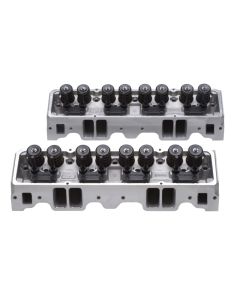 Edelbrock 1Pr Cyl Head E-210 SBC 64cc Perf RPM (Complete Pair) - 5085
