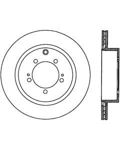 StopTech 08-15 Mitsubishi Lancer Sportstop Cryo Slotted & Drilled Right Rear Rotor - 127.46075CR