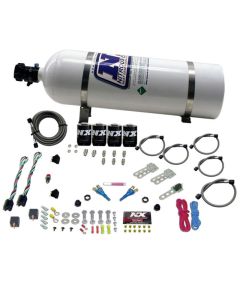 Nitrous Express GM EFI Dual Stage Nitrous Kit (50-150HP x 2) w/15lb Bottle - 20224-15