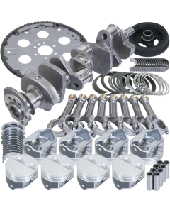 Eagle Chevy 350 1Pc 3.750in Crank 5.700in I-Beam Rods 4.030in Pistons 168 Tooth FP Balanced Assembly - B15405L03068