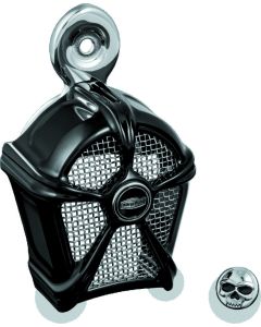 Kuryakyn Mach 2 Horn Cover Black With Chrome Mesh - 7297