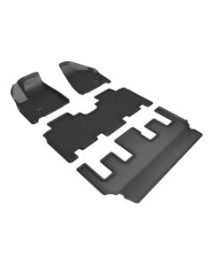 3D Maxpider 21-23 Chrysler Pacifica Pinnacle Kagu Floor Mat- Black R1 R2 R3 - L1CY00801509