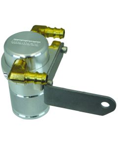Moroso Dodge Challenger 5.7/6.4L (w/Shaker Hood) Air/Oil Separator Catch Can - Billet Aluminum - 85696