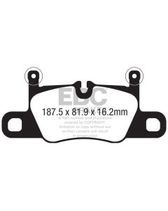 EBC 2018+ Porsche Cayenne (3rd Gen) 4.0TT Extra Duty Rear Brake Pads - ED92371
