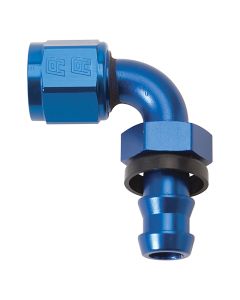 Russell Performance -4 AN Twist-Lok 90 Degree Hose End (Blue) - 624150