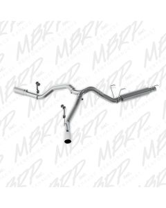 MBRP Aluminized Steel 4" Catback Single Side Dual Outlet Ram 2500 | 3500 6.4L 2014-2021- MBRP-S5150A - S5150AL