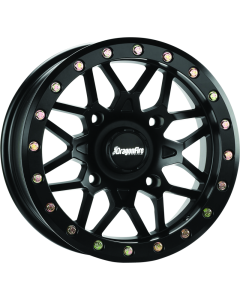 DragonFire Racing Typhon Wheel 15X7 4/137 5+2 +10 Machined Black - 523198