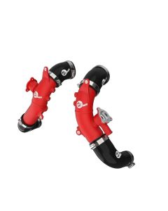 aFe 2022 Toyota Land Cruiser (J300) V6-3.5L (tt) BladeRunner 2.5in Aluminum Hot Charge Pipe - Red - 46-20558-R
