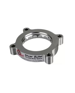 aFe 11-14 Ford Mustang/ 11-14 Ford F-150 V6 3.7L Silver Bullet Throttle Body Spacer - Silver - 46-33016