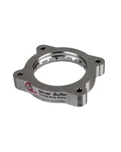 aFe 02-09 Chevrolet Trailblazer/ 02-09 GMC Envoy L6 4.2L Silver Bullet Throttle Body Spacer - Silver - 46-34022
