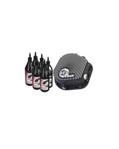 aFe Pro Series Rear Diff Cover Kit Black w/ Gear Oil 86-16 Ford F-250/F-350 V8 7.3L/6.0L/6.4L/6.7L - 46-70022-WL
