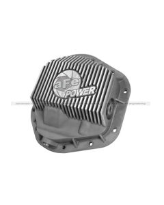 afe Front Differential Cover (Raw; Street Series); Ford Diesel Trucks 94.5-14 V8-7.3/6.0/6.4/6.7L - 46-70080