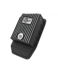 aFe Power Transmission Pan Black Machined 09-14 Ford 6R80 F-150 Trucks - 46-70172