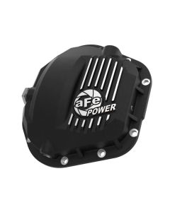 aFe Pro Series Dana 60 Front Differential Cover Black w/ Machined Fins 17-20 Ford Trucks (Dana 60) - 46-71100B