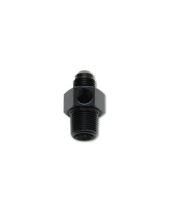 Vibrant -8AN Male to 3/8in NPT Male Union Adapter Fitting w/ 1/8in NPT Port - 16498
