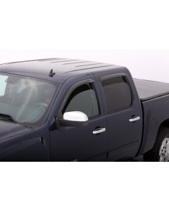 AVS 07-13 Chevy Silverado 1500 Ext. Cab Ventvisor Outside Mount Window Deflectors 4pc - Smoke - 94040