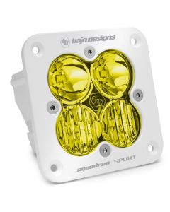 Baja Designs Squadron Sport Driving/Combo Pattern Flush Mount White LED Light Pod - Amber - 551013WT