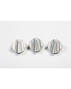 Rugged Ridge Alum Climate Control Knob Set Blue 07-10 Jeep Wrangler JK - 11420.05