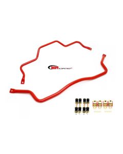 BMR 93-02 F-Body Front & Rear Sway Bar Kit w/ Bushings - Red - SB026R