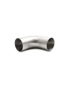 Vibrant 2.5in OD 4.13in Tangent Length T304 SS 90 Deg Mandrel Bend w/Extended Leg Length - 13350