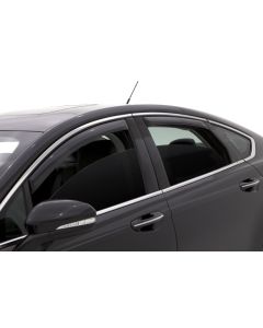AVS 13-18 Ford Fusion Ventvisor In-Channel Front & Rear Window Deflectors 4pc - Smoke - 194714
